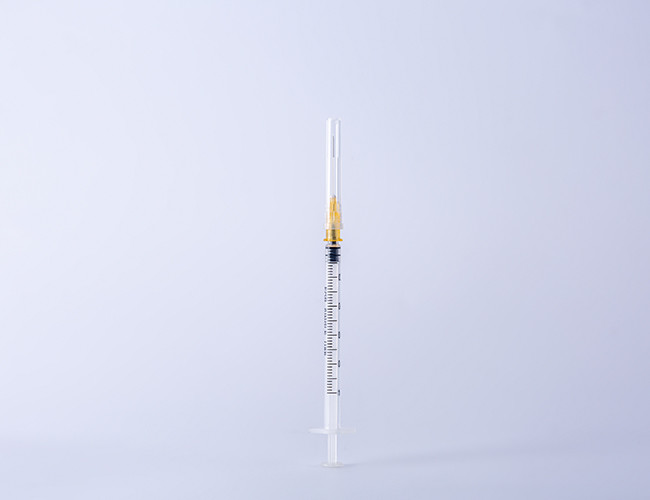 CE ISO FDA510K Fixed Dose Immunization Auto Disable Syringe With Needle