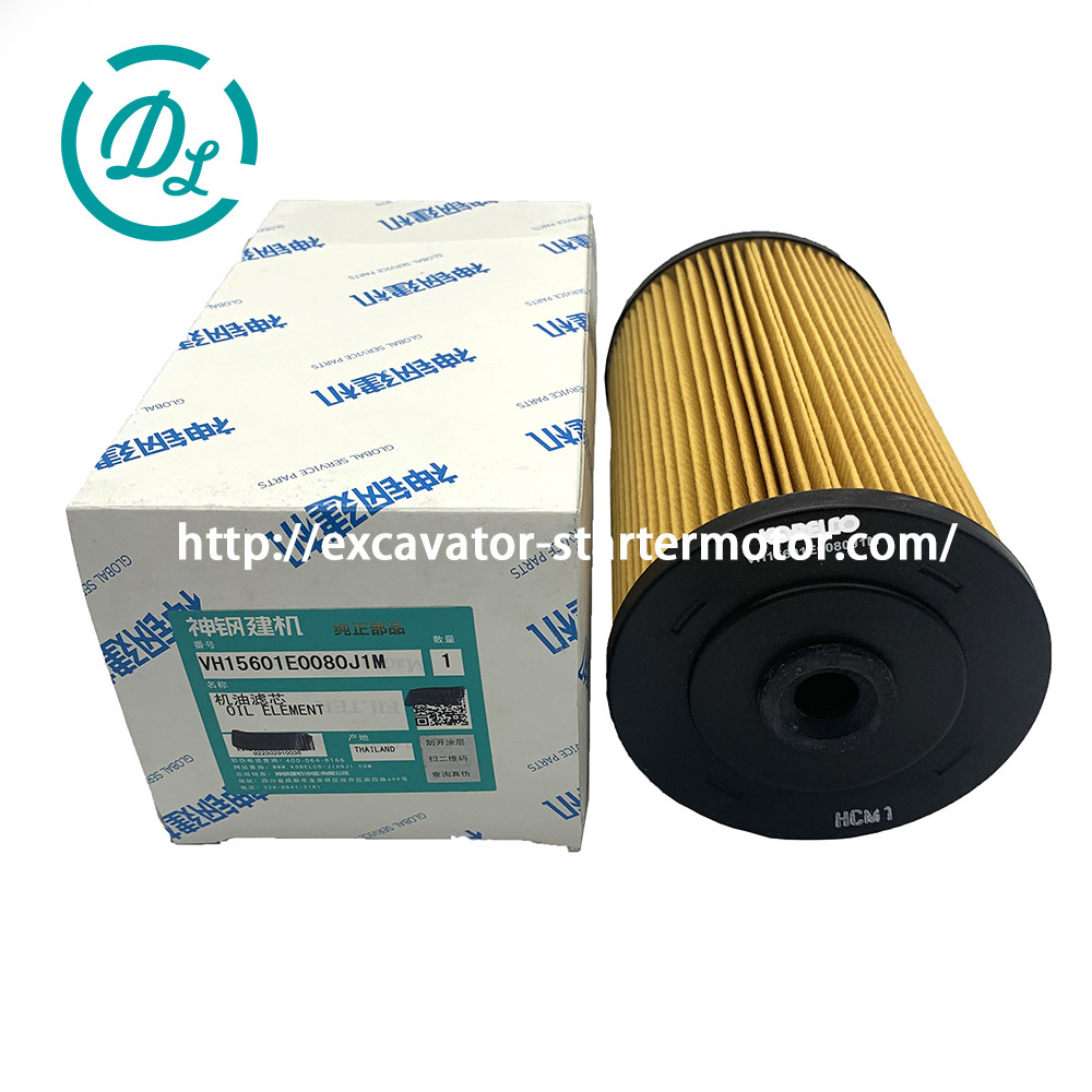 Excavator Oil Filter VH15601E0080J1M 15601E0080 Kobelco SK470-9