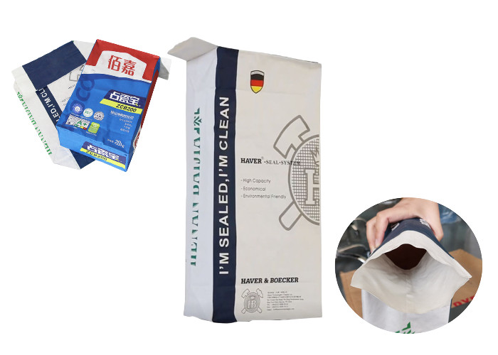 Custom Design Pasted Valve Multiwall Paper Bags For Flour Packaging 5Kg 10kg 20kg