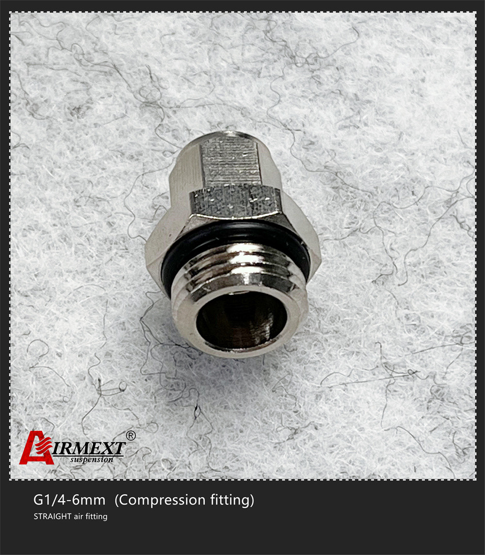 G1/4-6mm Quick Connect Air Fittings Straight Compression Fitting