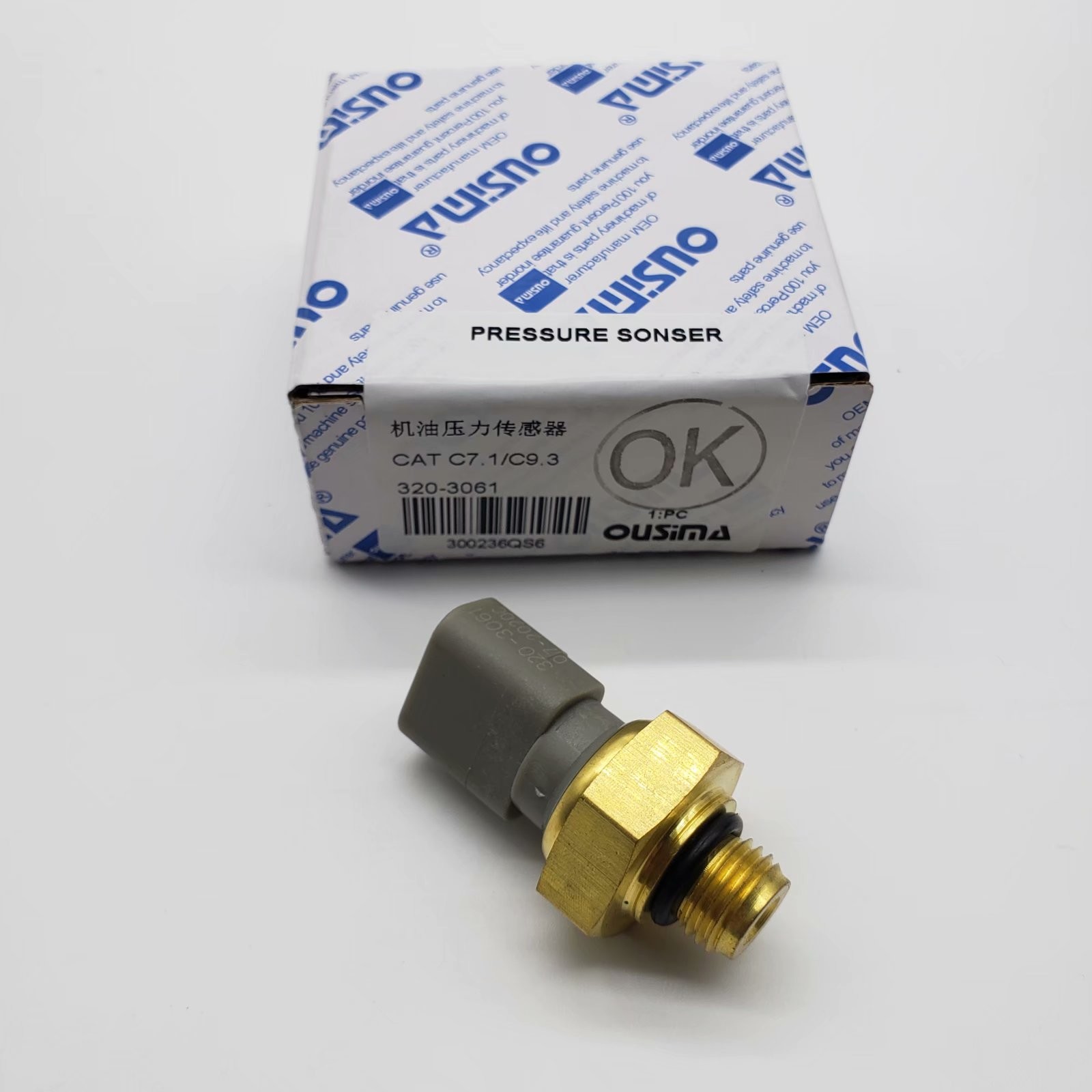 C7.1 C9.3 Excavator Sensor , 320-3061 Oil Pressure Sensor