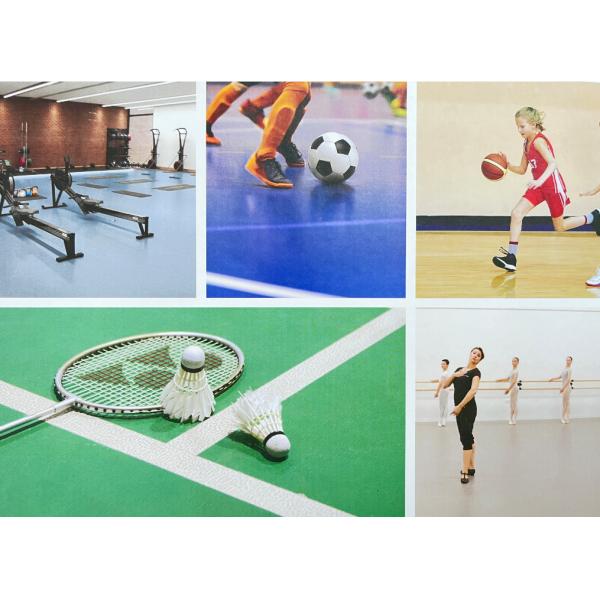Professional Wear Resistance Indoor PVC Indoor Sport FLOORING Customized Synthetic Sports Flooring