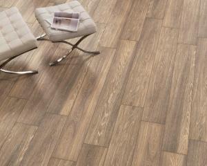 China 150x900mm Brown Wenge Wood Porcelain Wall Tile Floor wholesale