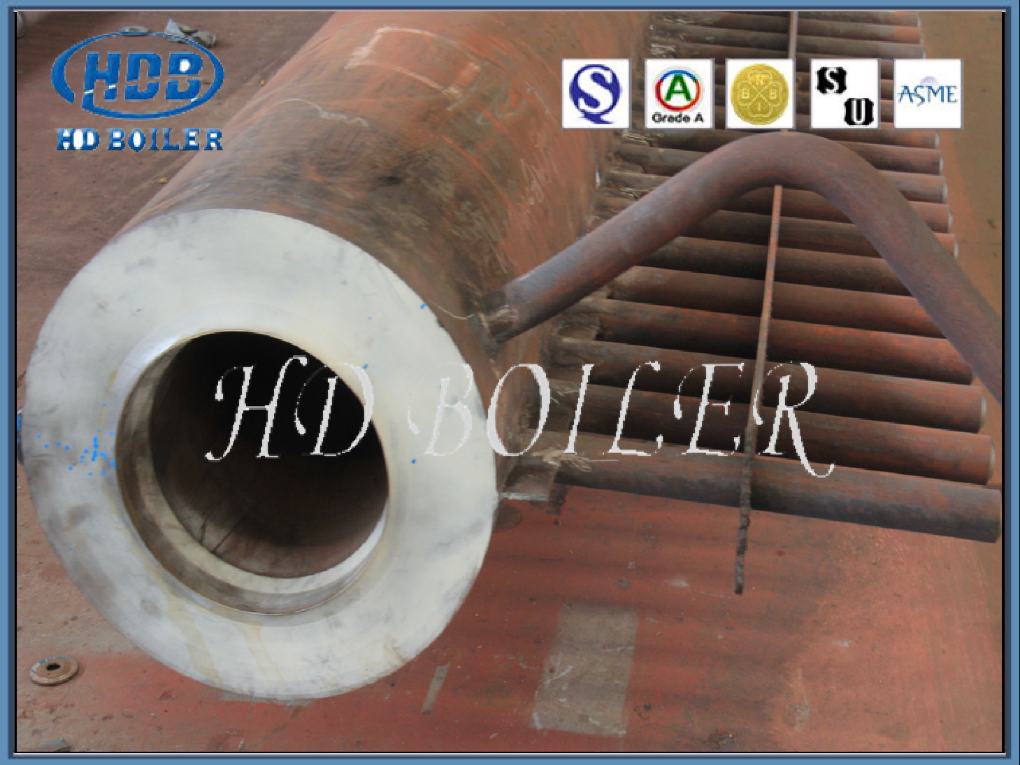 ISO Certification Boiler Manifold Headers For Heat Exchange , ASME Header In Boiler