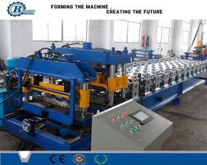China 8.5 Kw Step Tiles Aluminium Roofing Sheet Making Machine For Corrugated Roof Panels wholesale