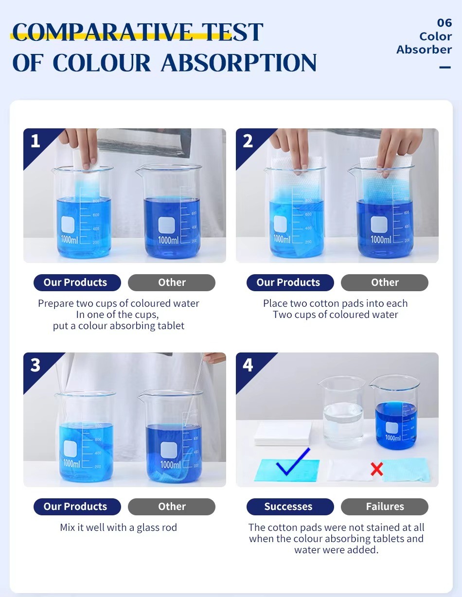Clothes Color Grabber Laundry Sheets Customized With Long Lasting Scent