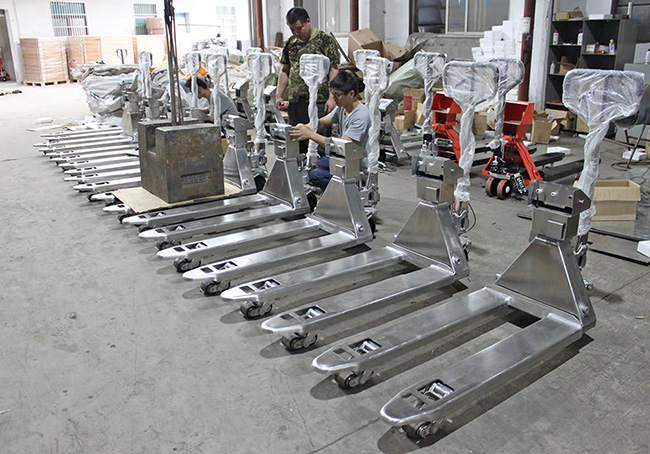 Transpallet Pallet Truck Weighing Scale Automated Pallet Jack With Printer