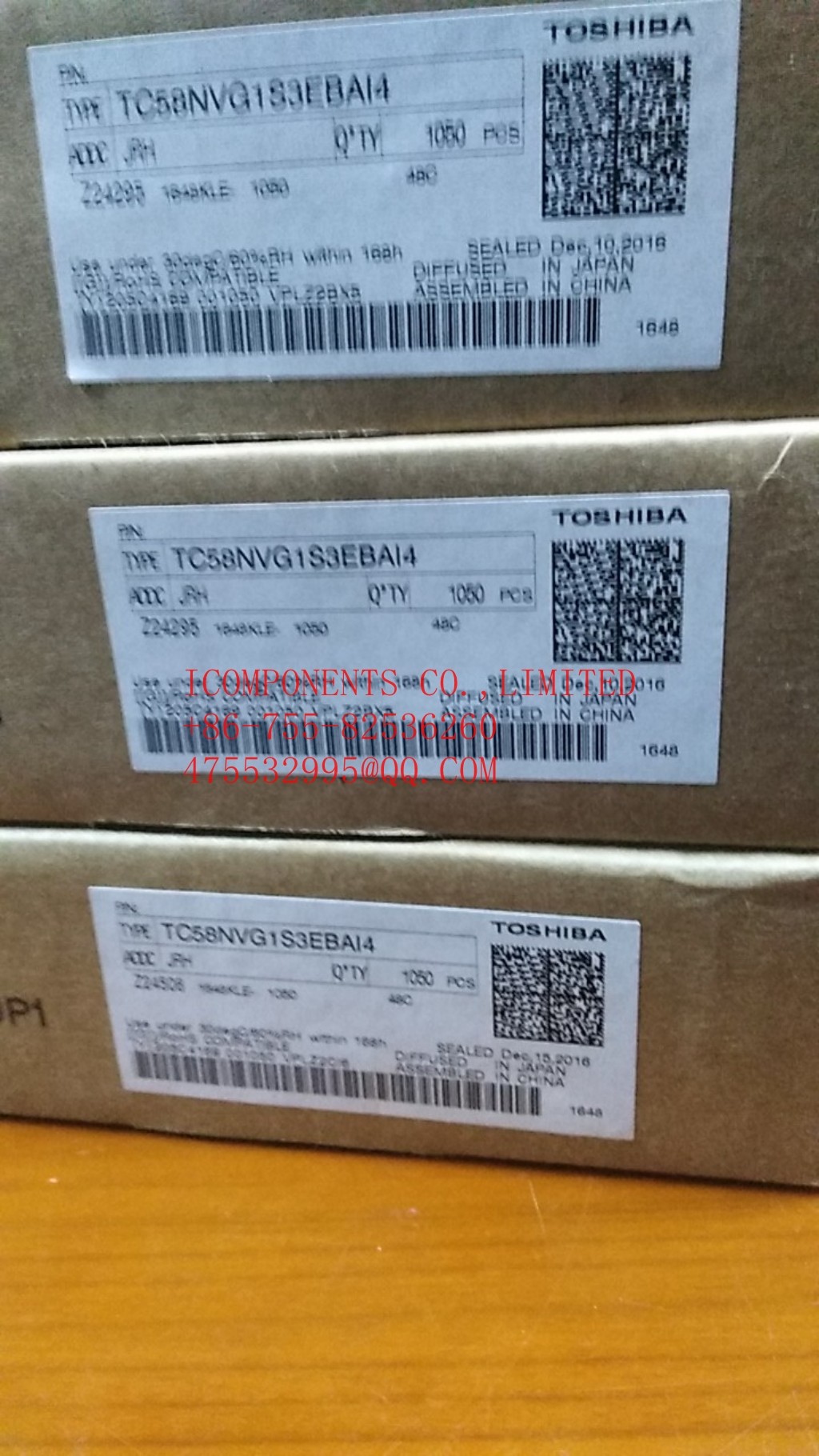 TC58NVG1S3HBAI4 KIOXIA SLC NAND Flash Parallel 3.3V 2G-bit 256M x 8 63-Pin FBGA