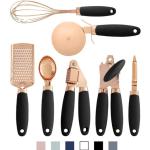 Copper Coated 7 PC Stainless Steel Kitchen Gadget Set Utensils
