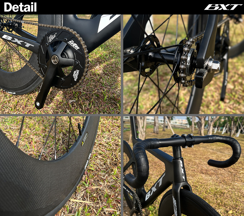 Professional Carbon Fiber Track Bike 700C EPS Technology Fixed Gear Bicycle