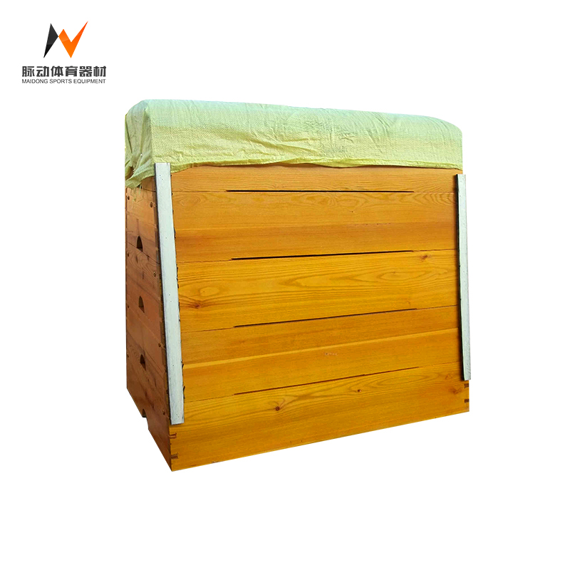 Waterproof Solid Wood Gymnastic Vaulting Horse Equipment for 5 Sections Vauting Boxes