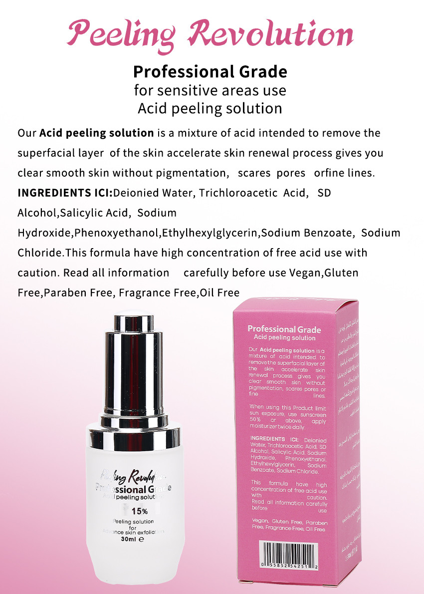 Exfoliating Serum Skin Peeling Solution Acne Remover Skin Care Skin Peeling 30ml