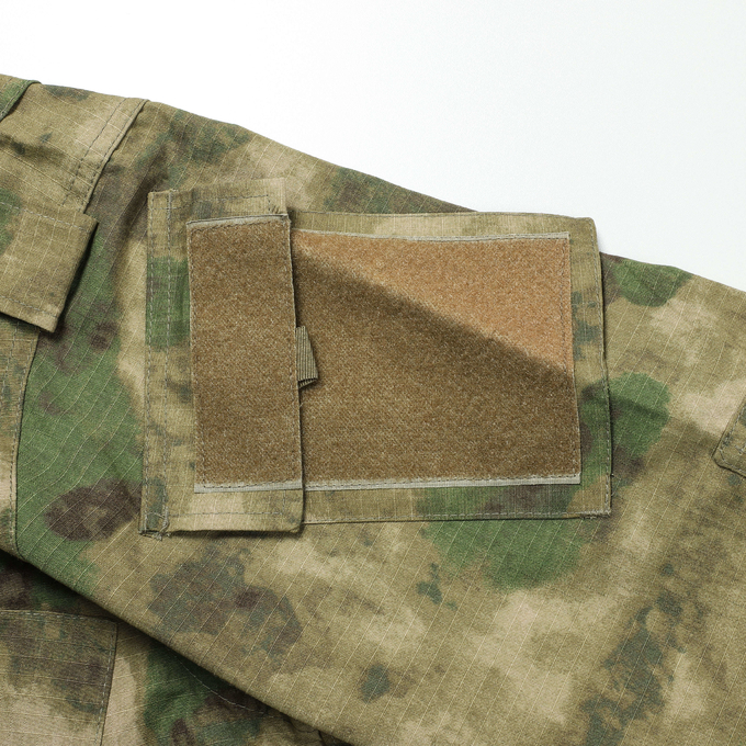 ACU Green Ruins Camoulfage Plaid Fabric Army Combat Uniform Suit