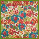 Popular flowering prints tablecloth made of 100% polyester slub fabrics or