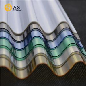 China 1.2g/Cm3 Opaque Soundproof Corrugated Polycarbonate Sheet wholesale