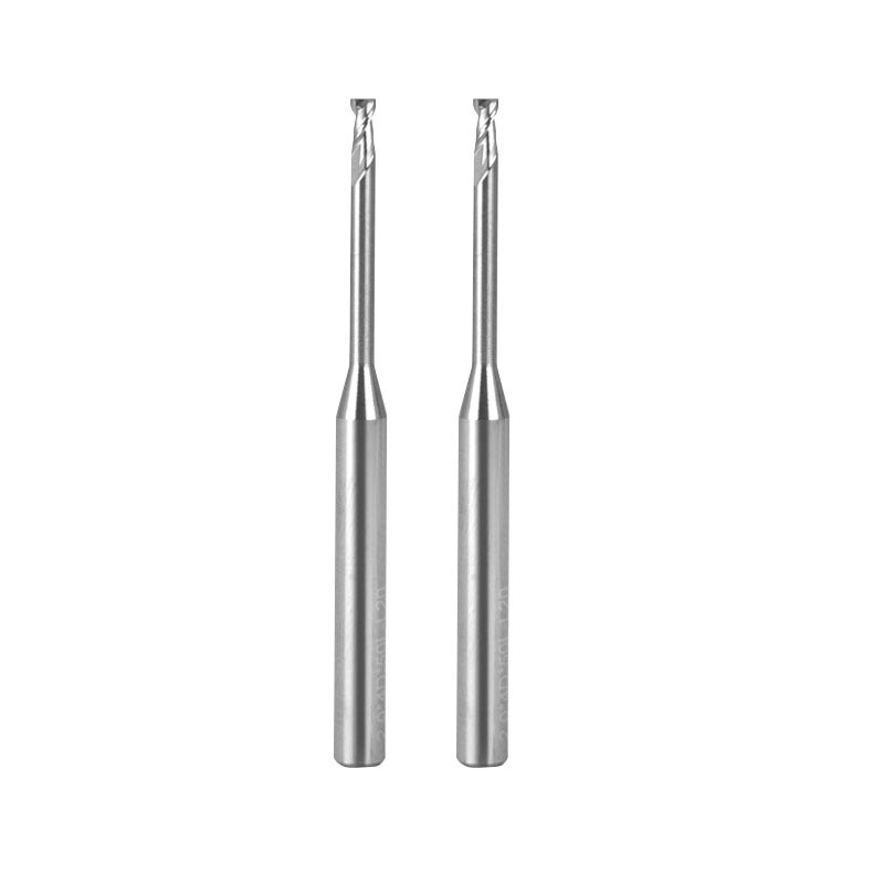 Tungsten Carbide Flat End Mill Cutter Micro Diameter For Aluminum Alloy