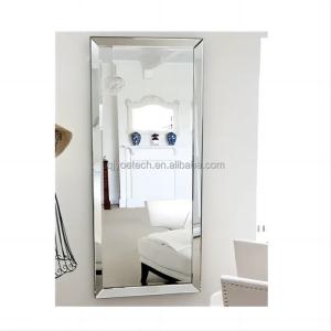 China Silver Lenses Modern Frameless Wall Mounted Makeup Mirror for Beveled Bath Dressing wholesale