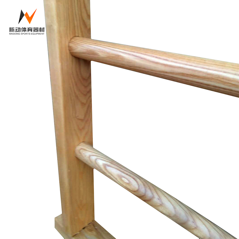 Adjustable Yellow Manchurian Ash Wood Wall Bars Gym Ladder for Customized Workouts