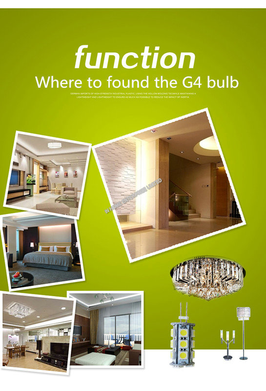 g4 led 12V AC&DC SMD3014 led g4 light CE RoHS approved
