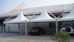 Outdoor UV Resistance Fireproof Powder Coated Steel Gazebo Parking Tent