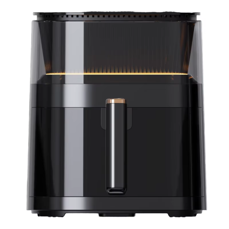 5L Stainless Steel Digital Touch Air Fryer Oven Small Smart Square Healthy Electric Air Fryer For Household