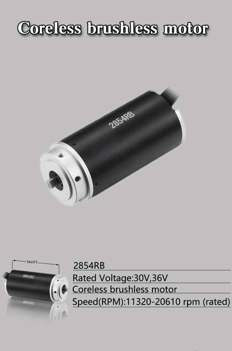 Faradyi Customized FR-2854RB 30V 36V 28Mm 20000RPM Brushless linear Coreless DC Motor For Robot Machine And Nail Drill Machine