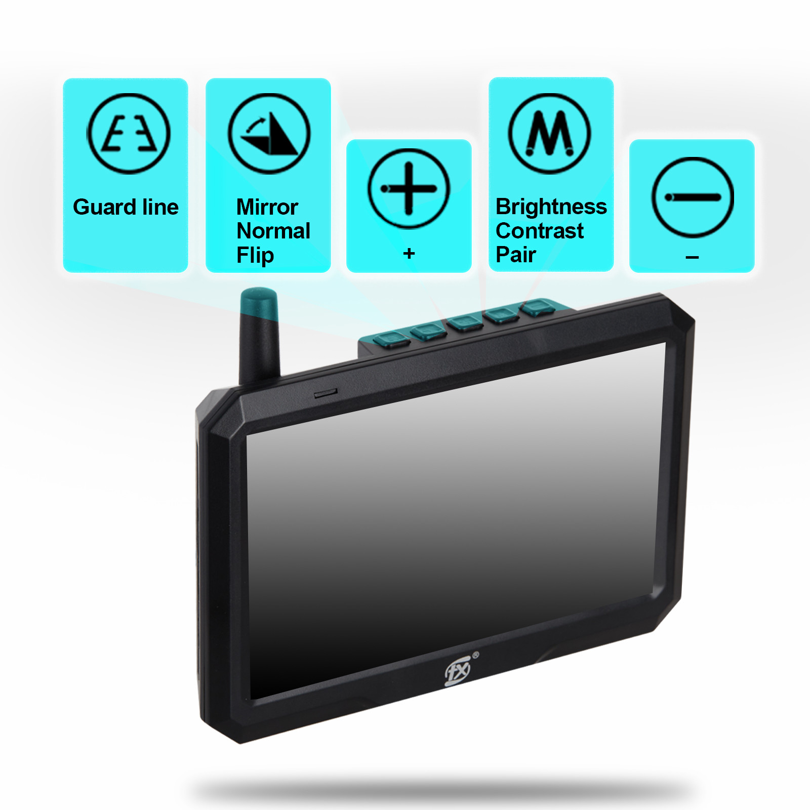 Wireless Digital 5 Inch HD Wireless Monitor Waterproof Rotate Bracket