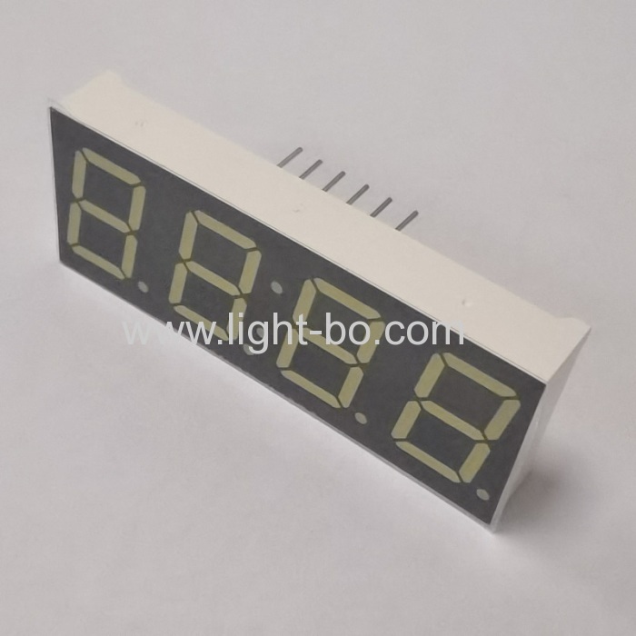 4 Digit 7 Segment LED Clock Display Common anode White 14.2mm for Digital Timer