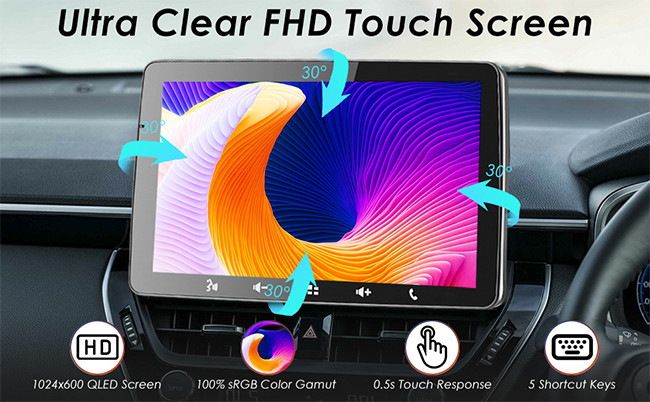 9 RCA Port Single Din Car Radio IPS LCD MP5 Single Din Dvd Player