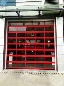 China Fire Resistant 40mm 3mm Hinge Glass Panel Garage Doors wholesale