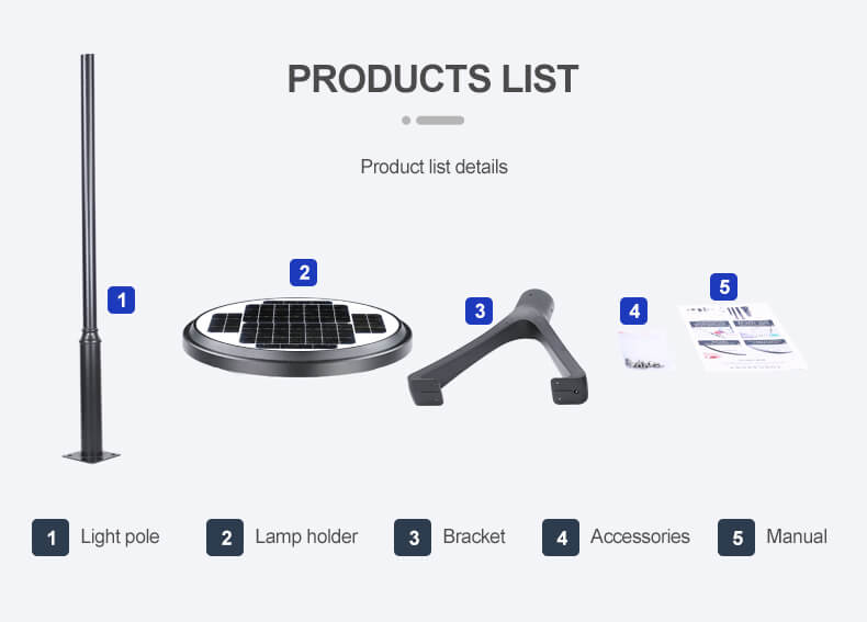 Solar Led Street Light Lamp IP65 Landscape Power Item Lighting Outdoor LED Garden Light