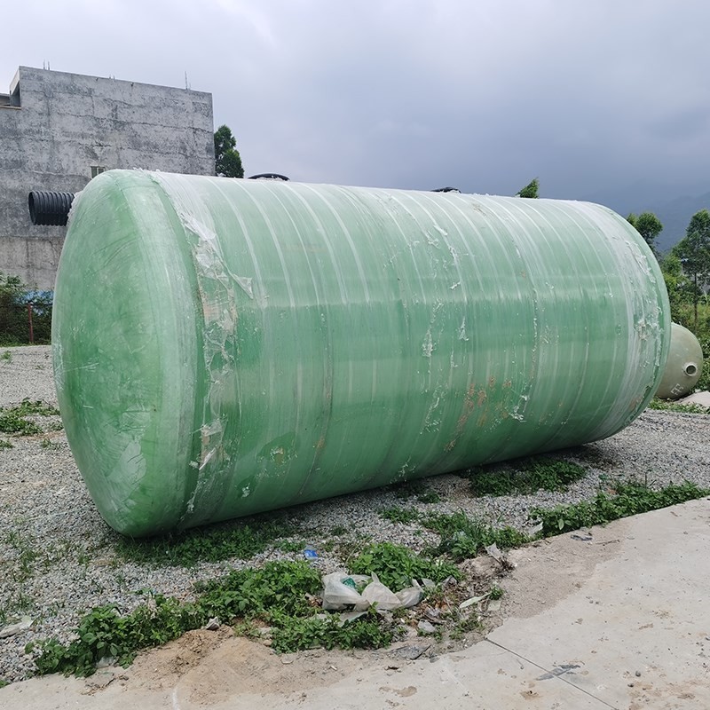 Antiseptic Horizontal Cylinder Tank Frp Wastewater Storage Tank