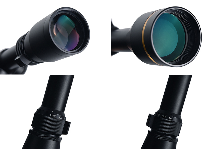 LE VX-3i 4.5-14x40 Hunting Scope with 4.40"-3.70" Exit Relief and 11/21mm Base Width