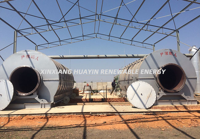Industrial Scale Waste Tire Recycling Plant In India Batch Type