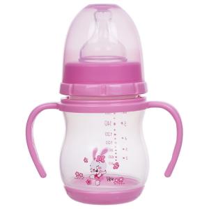 China BPA FREE Wide Neck Double Handle PP 6oz Baby Feeding Bottle wholesale
