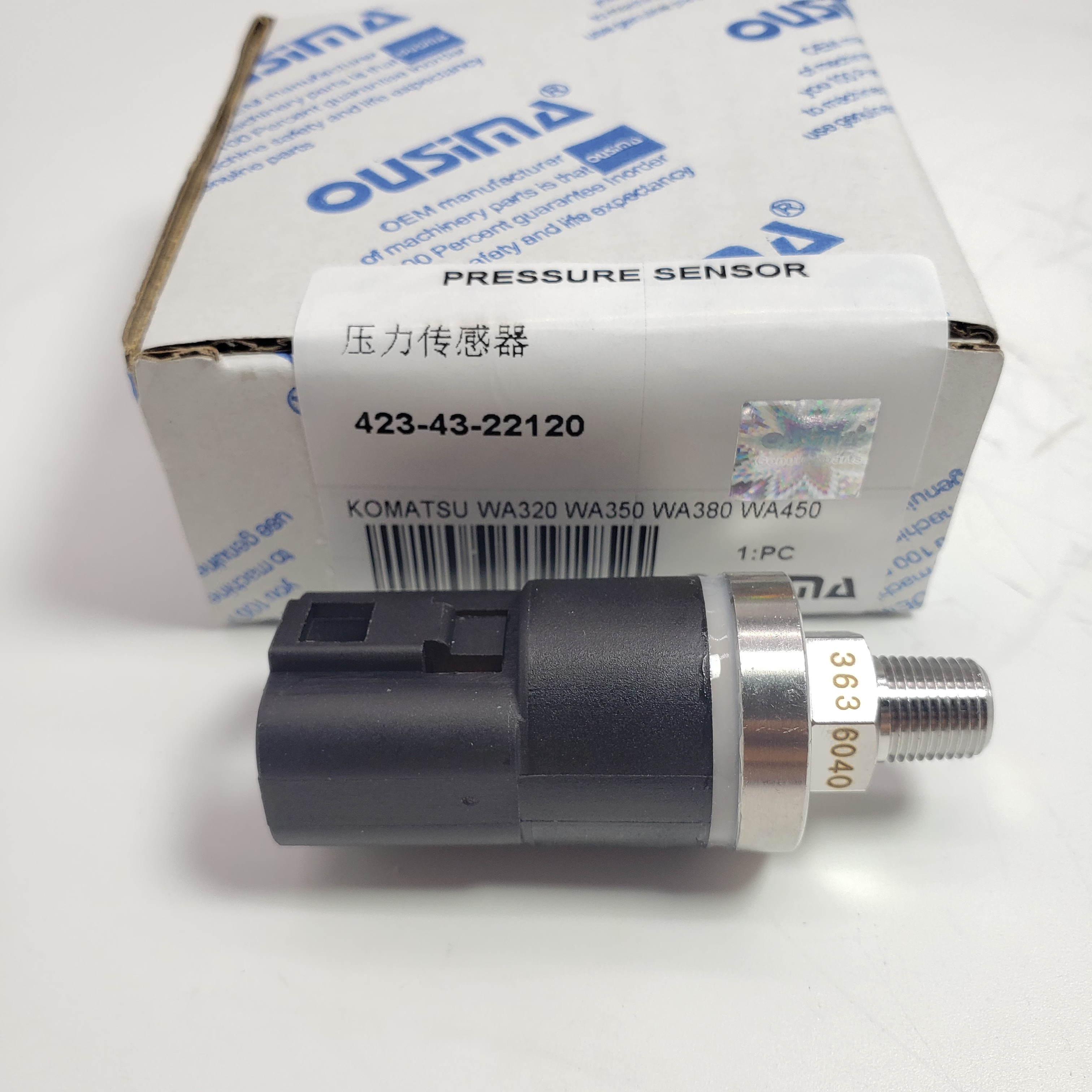 Pressure Sensor 423-43-22120 For Komatsu WA300 WA380 WA420 WA450