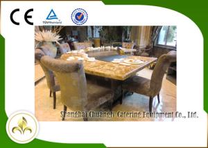 China Down Fume Exhaustion Gas or LPG Heating Japanese Teppanyaki Grill Table 8 Seats wholesale