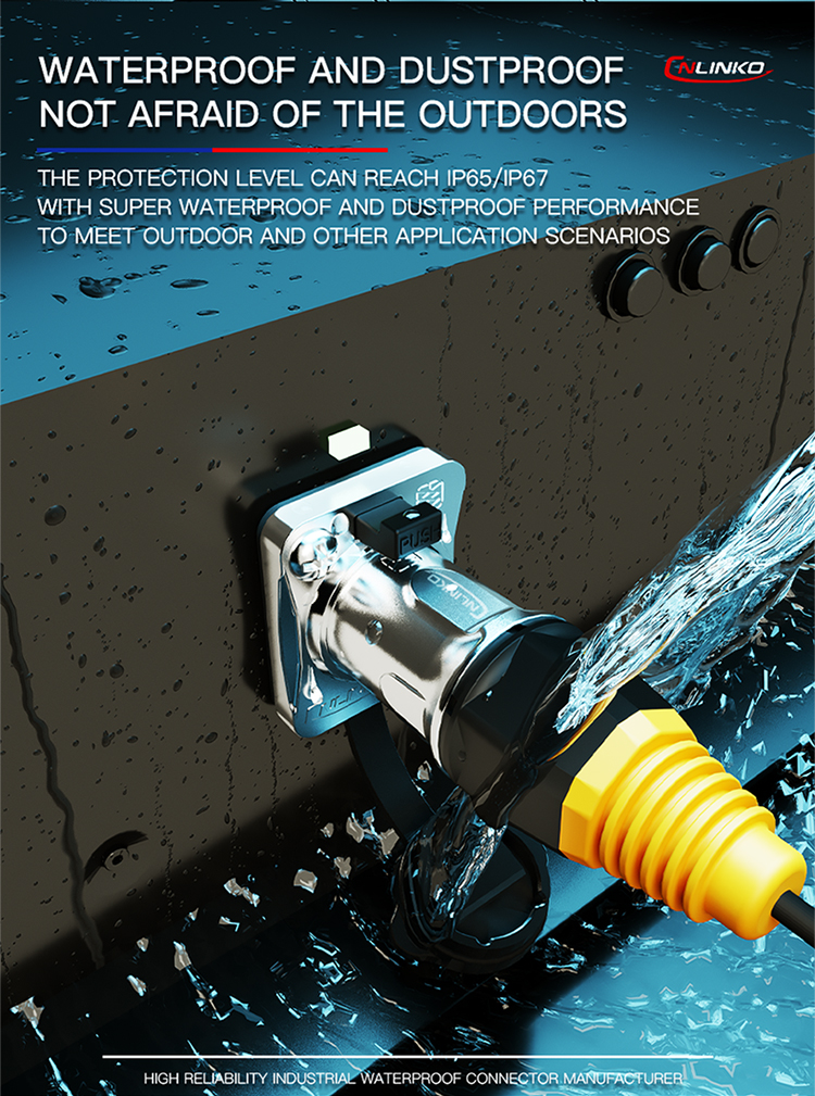 Waterproof Ip67 Cat6 Modular Plug RJ45 Plug Cat6 Utp RJ45 Plug for Led Rental Display Connector