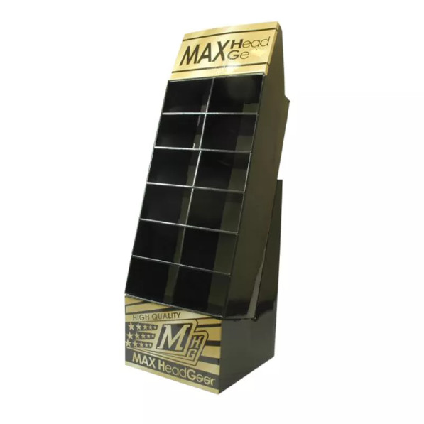 4C / CMYK Cardboard Hat Display , Cardboard Baseball Cap Display Stand