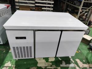 China 1.2M Commercial Undercounter Chiller Refrigerator Workbench For Kitchen Guangzhou Factory Stainless Steel Worktable wholesale