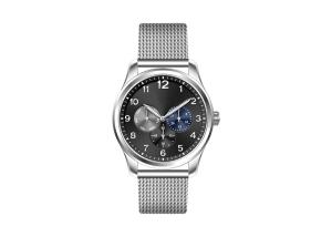 China 10ATM Sapphire Crystal Quartz Chronograph Watch Stainless Steel Mesh Band wholesale