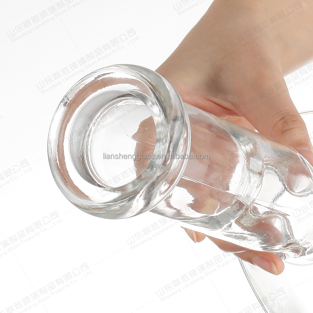 Healthy Lead-free Glass Bottles for Whisky and Wine Production in Customized Colors