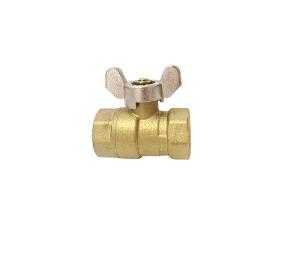 China 1/2 Npt Thread Brass Ball Vlave With Nickle Plated Handle wholesale