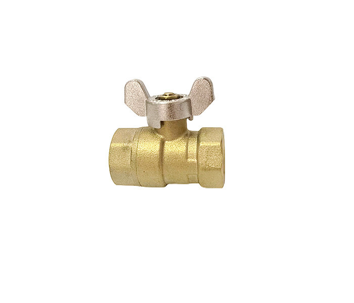 1/2 Npt Thread Brass Ball Vlave With Nickle Plated Handle