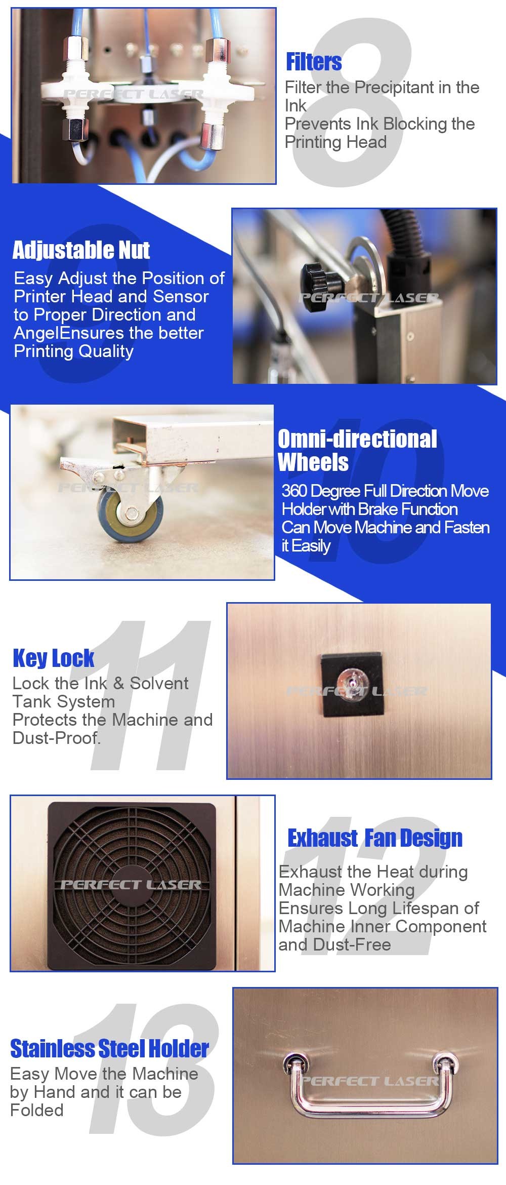 Expiration Date Time Batch Number Industrial Inkjet Printer / Inkjet Coding Machine