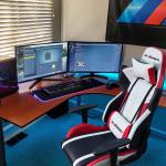 White PU Leather Racing Gaming Chair for Comfortable Gaming in Office/Home