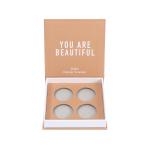 4 Position Square Baked Eyeshadow Palette C2S Paper Without Mirror