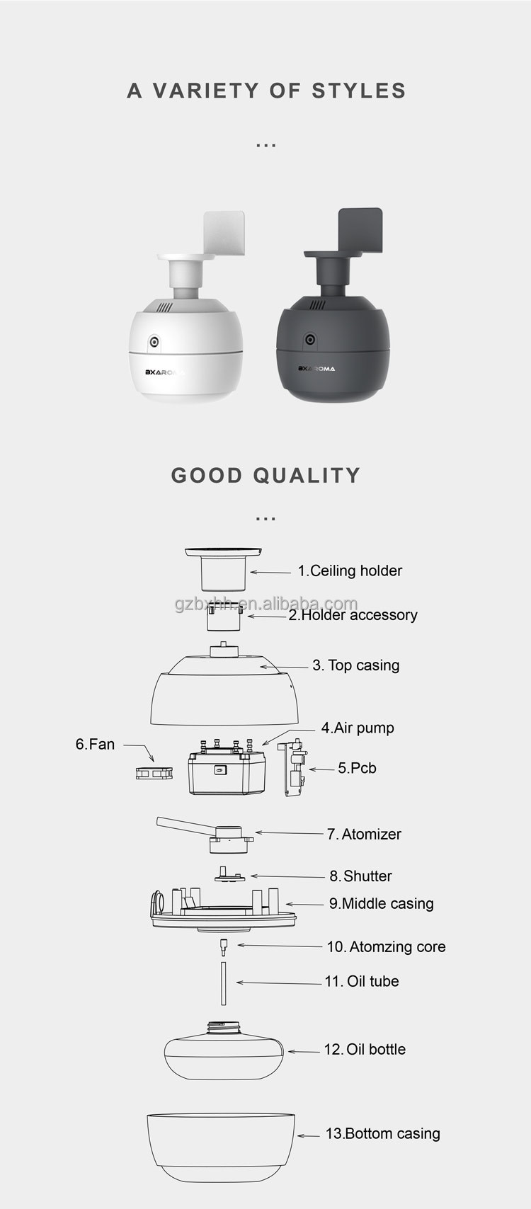 Humidify Electric Air Freshener Aroma House Aroma Diffuser Sterilization