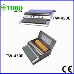 China Small business tray cling film packing machine TW-450 Series wholesale