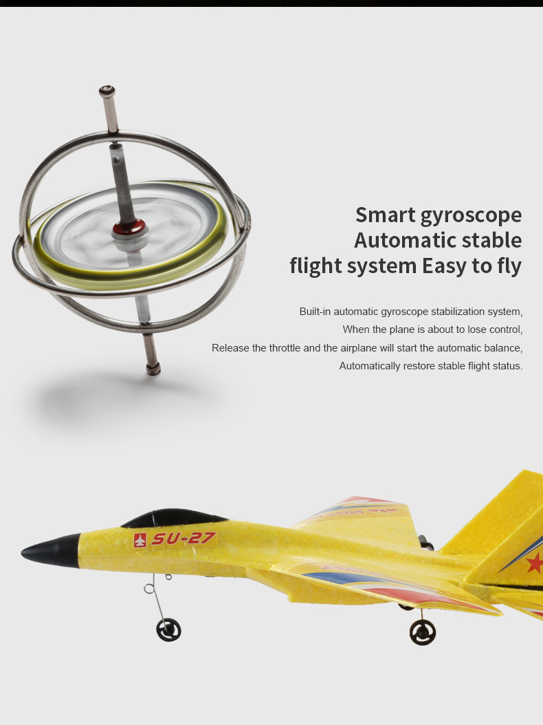 Remote Control Glider Toy for Children Electric AA Foam Airplane Flying Toy 100m Range